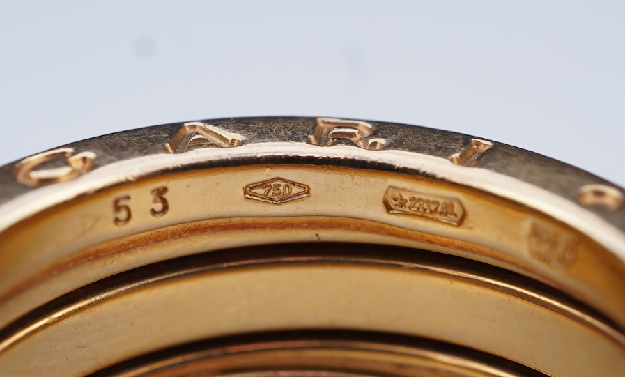 Bulgari, a gold 'B-ZERO' ring